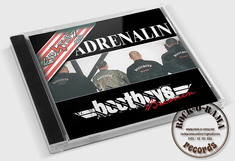 Image of frontcover of Endstufe Solo CD Adrenalin, Bootboys Bremen