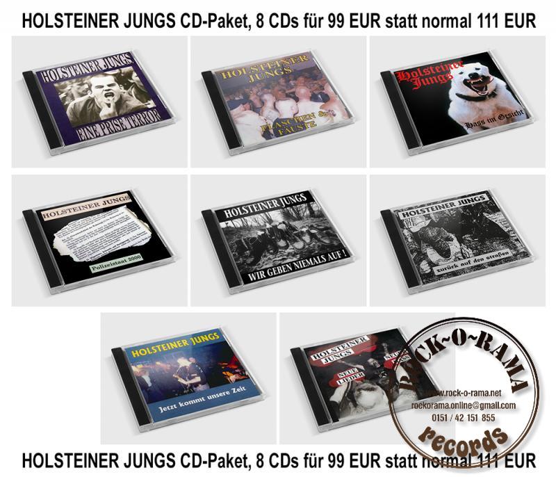Abbildung der Titelseiten des Holsteiner Jungs CD-Paket, 8 CDs