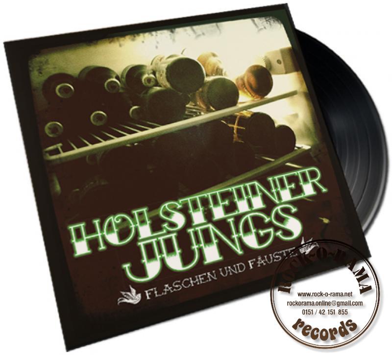 Image of the cover of the Holsteiner Jungs LP Flaschen und Fäuste