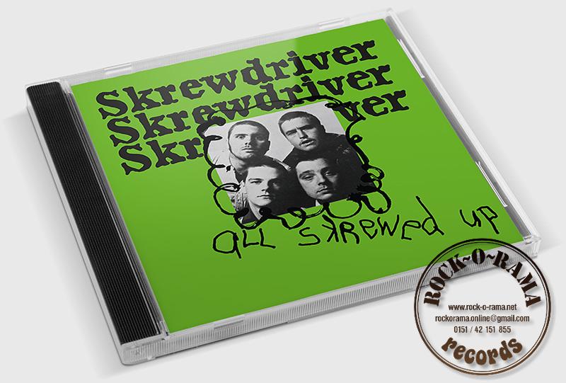 Illustration of the cover of Skrewdriver CD All skrewed up