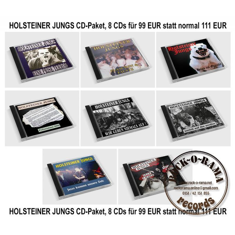 Holsteiner Jungs CD-Paket, 8 CDs for 99 EUR instead of 111 EUR