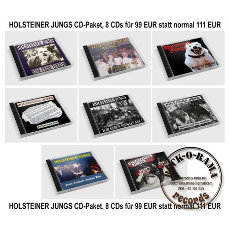 Holsteiner Jungs CD-Paket, 8 CDs for 99 EUR instead of 111 EUR