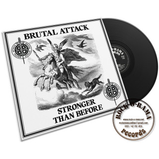 Brutal Attack, Stronger Than Before, LP, black vinyl